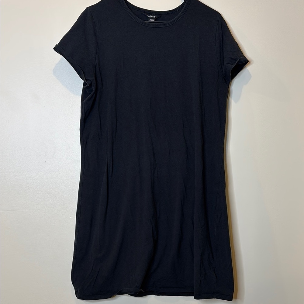 Pre-owed Athleta Black T-Shirt Dress Size XL